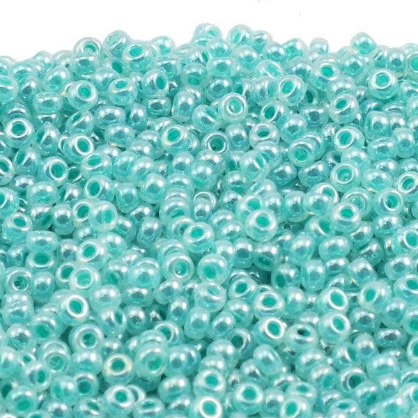 Miyuki Seed Beads 11/0, aqua green ceylon