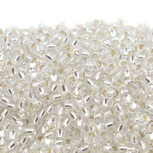Miyuki Seed Beads 11/0, silver lined crystal