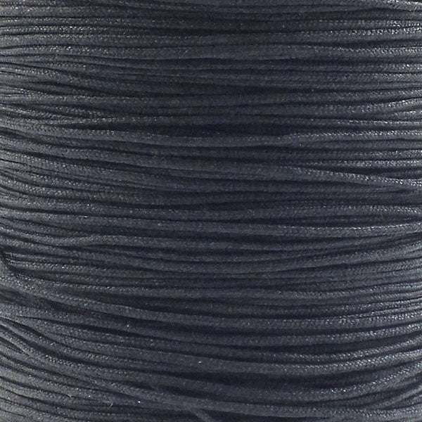 0.8mm Shamballa/Chinese Knotting Nylon Cord, black