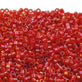 Miyuki 11/0 Delica Seed Bead, red lined red AB (DB295)