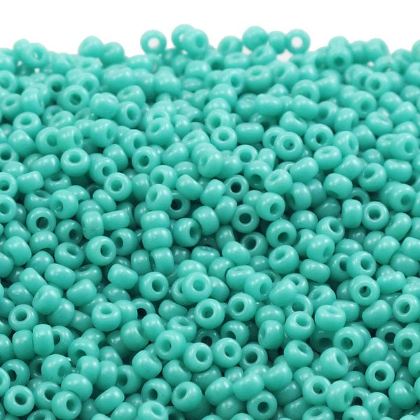 Miyuki Seed Beads 11/0 - Frosted Opaque Turquoise Green - 10g