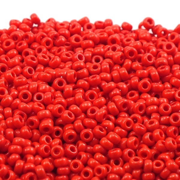 Miyuki Seed Beads 11/0, opaque red