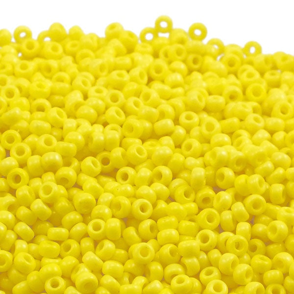 Miyuki Seed Beads 11/0, opaque yellow