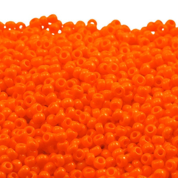 Miyuki Seed Beads 11/0, opaque orange