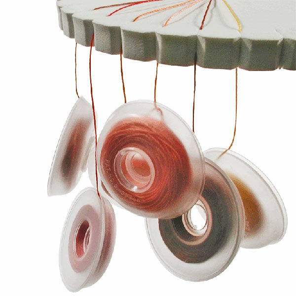 Kumihimo, bob-eez no-tangle thread bobbins, 45mm, 8 bobbins