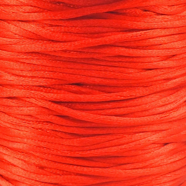 1.5mm Rattail Satin Cord, red
