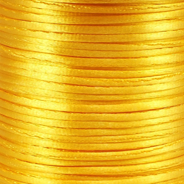 1.5mm Rattail Satin Cord, yellow
