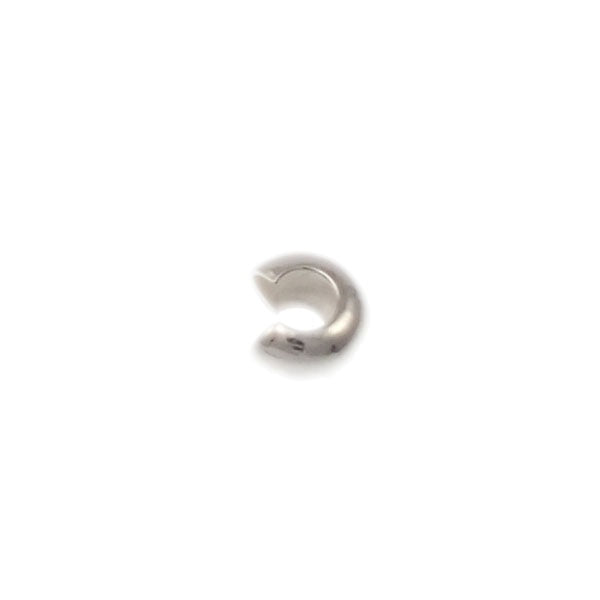 Sterling Silver 3mm Crimp Cover Findings