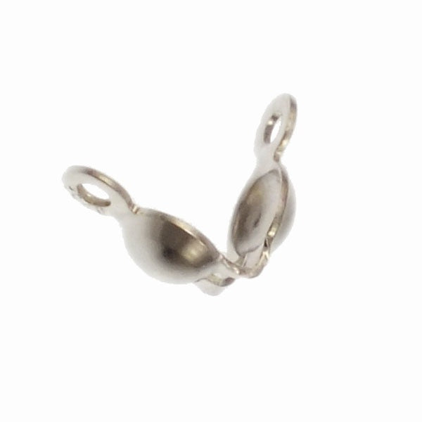 Sterling Silver Clam Shell Calottes Bead Tips