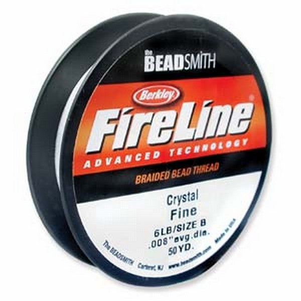 FireLine Beading Thread 6lb, crystal clear 0.15mm (.006in)
