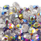 6mm Czech Faceted Round Glass Bead, vitral crystal