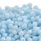 4mm Czech Faceted Round Glass Bead, coral baby blue