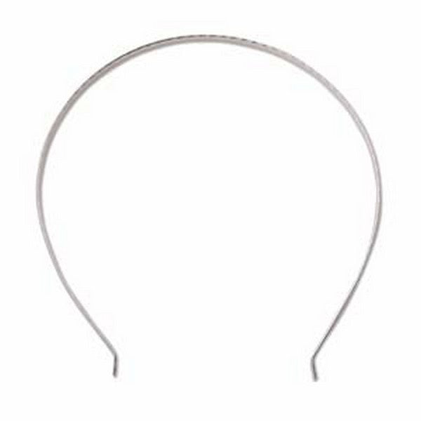 Tiara Band, U-Shaped, silver-plated