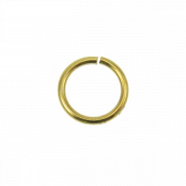 12mm Thick Jump Rings (1.2mm), gold-plated