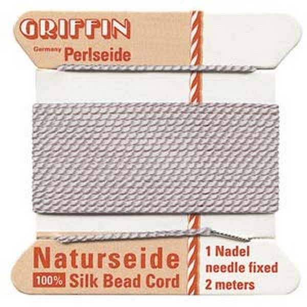 Griffin Silk Bead Cord, No 4 (0.6mm), light pink