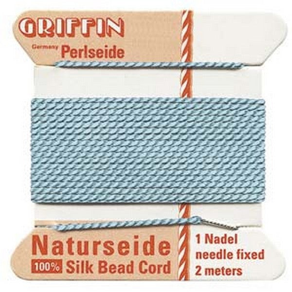 Griffin Silk Bead Cord, No 4 (0.6mm), turquoise