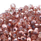 4mm Czech Faceted Round Glass Bead, apollo gold