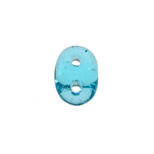 Matubo SuperDuo Czech Beads 2.5x5mm, aquamarine, additional photo