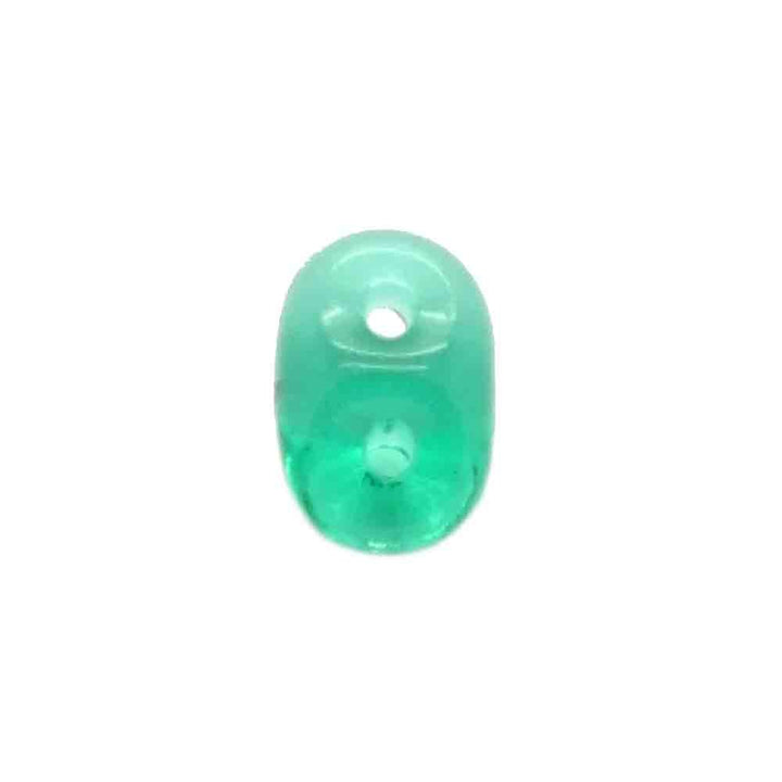 Matubo SuperDuo Czech Beads 2.5x5mm, emerald, additional photo