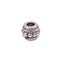 Tibetan Style Beads Large Hole Barrel 8mm, antique-silver-plated