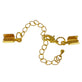 5x8mm Box Closers With Extension Chain, gold-plated