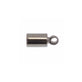 3.5mm Cord End Barrel Cap/Bell Closer - Black Plated - 10pcs