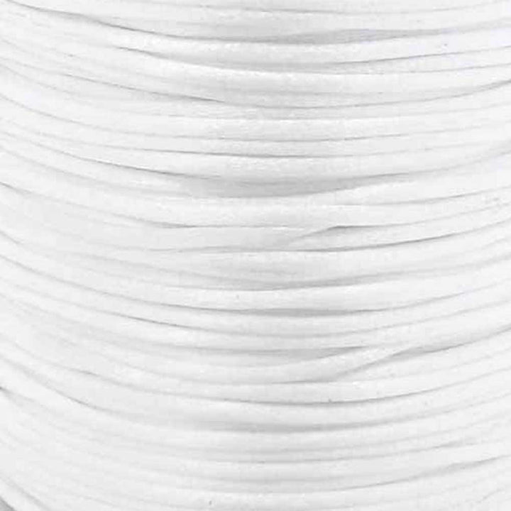1mm Rattail Satin Cord, white