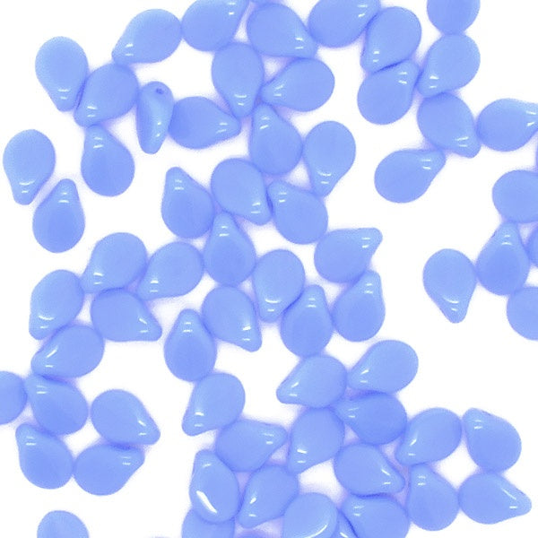 Preciosa Glass Pip Beads 5x7mm, opaque blue