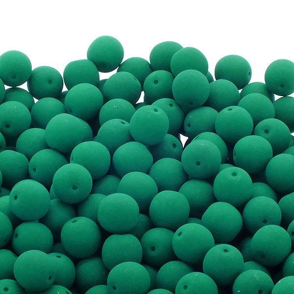 Neon Beads Round Czech Glass 4mm, emerald