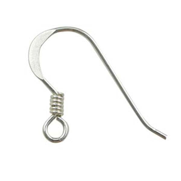 Sterling Silver 19mm Fish Hook Earwire