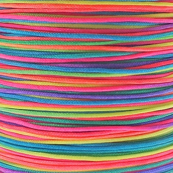 1.5mm Shamballa/Chinese Knotting Nylon Cord, rainbow