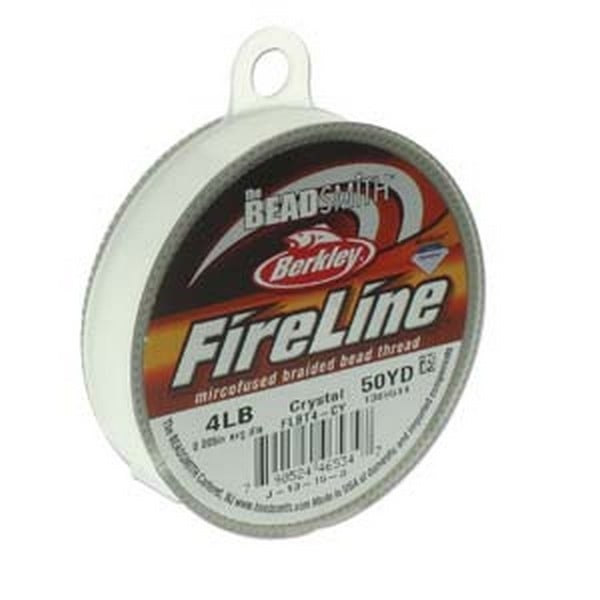 FireLine Beading Thread 4lb, crystal clear 0.12mm (.005in)
