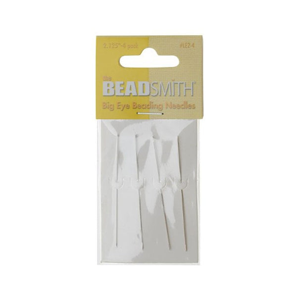 Beadsmith Big/Collapsible Eye Needles 55mm, 4 needle pack
