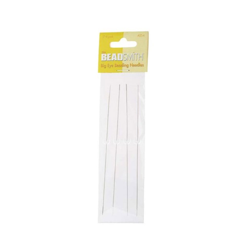 Beadsmith Big/Collapsible Eye Needles 125mm, 4 needle pack