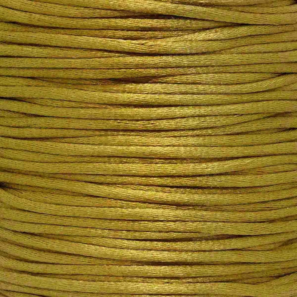 2mm Rattail Satin Cord, khaki
