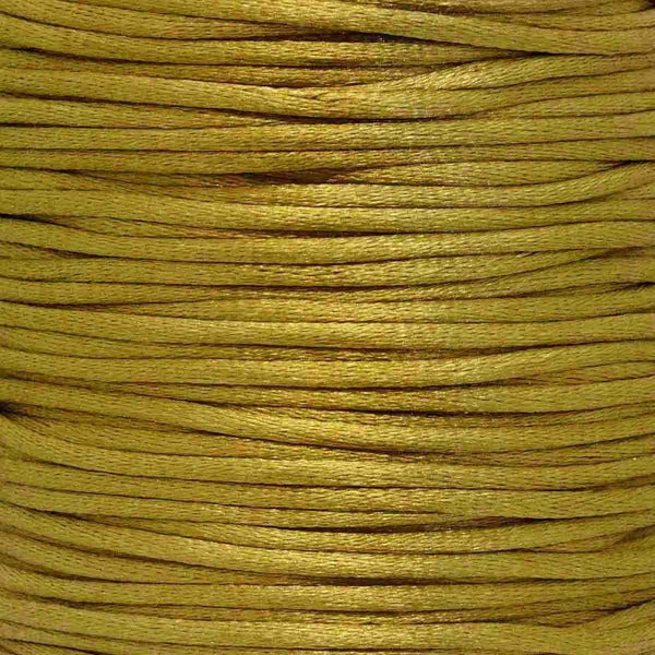 2mm Rattail Satin Cord, khaki