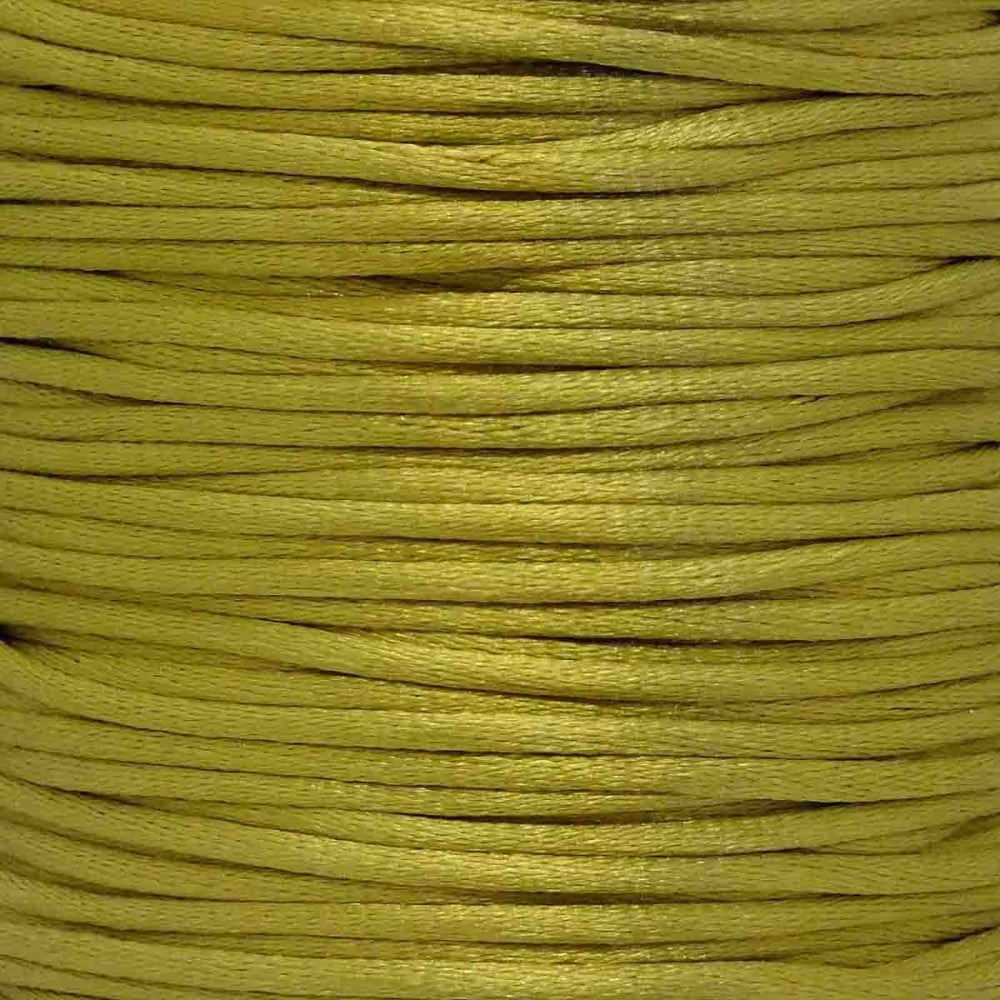 2mm Rattail Satin Cord, olive