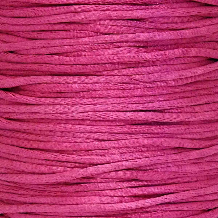 2mm Rattail Satin Cord, fuchsia
