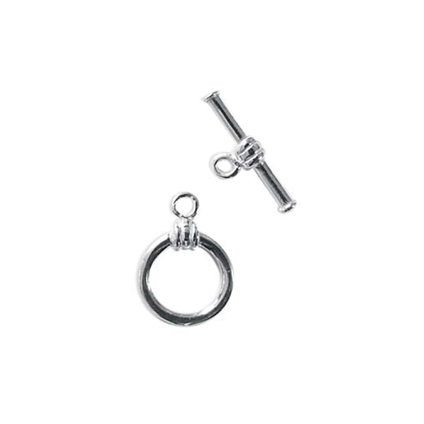 Sterling Silver 10mm Toggle Bar Clasp