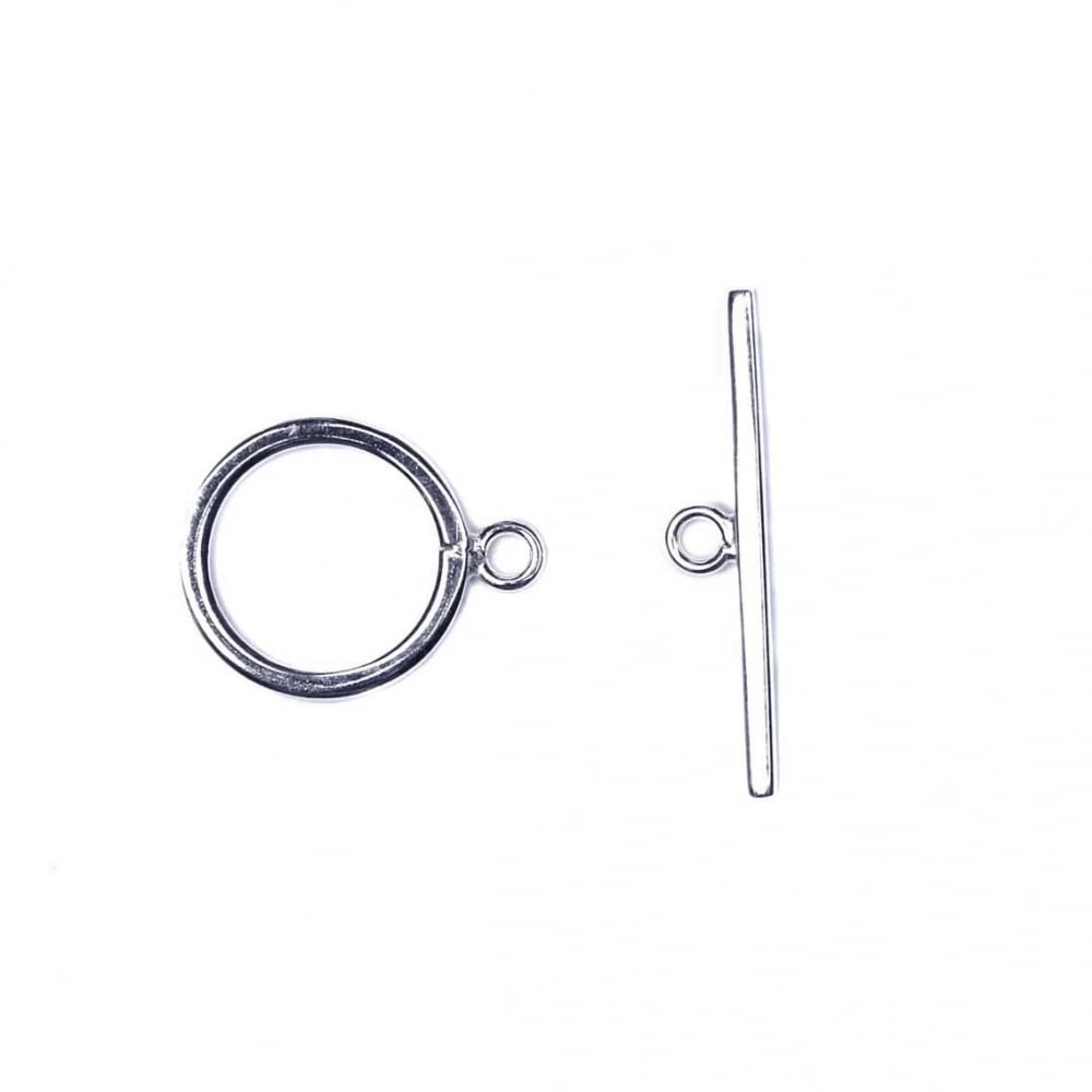 Sterling Silver 12mm Toggle Bar Clasp