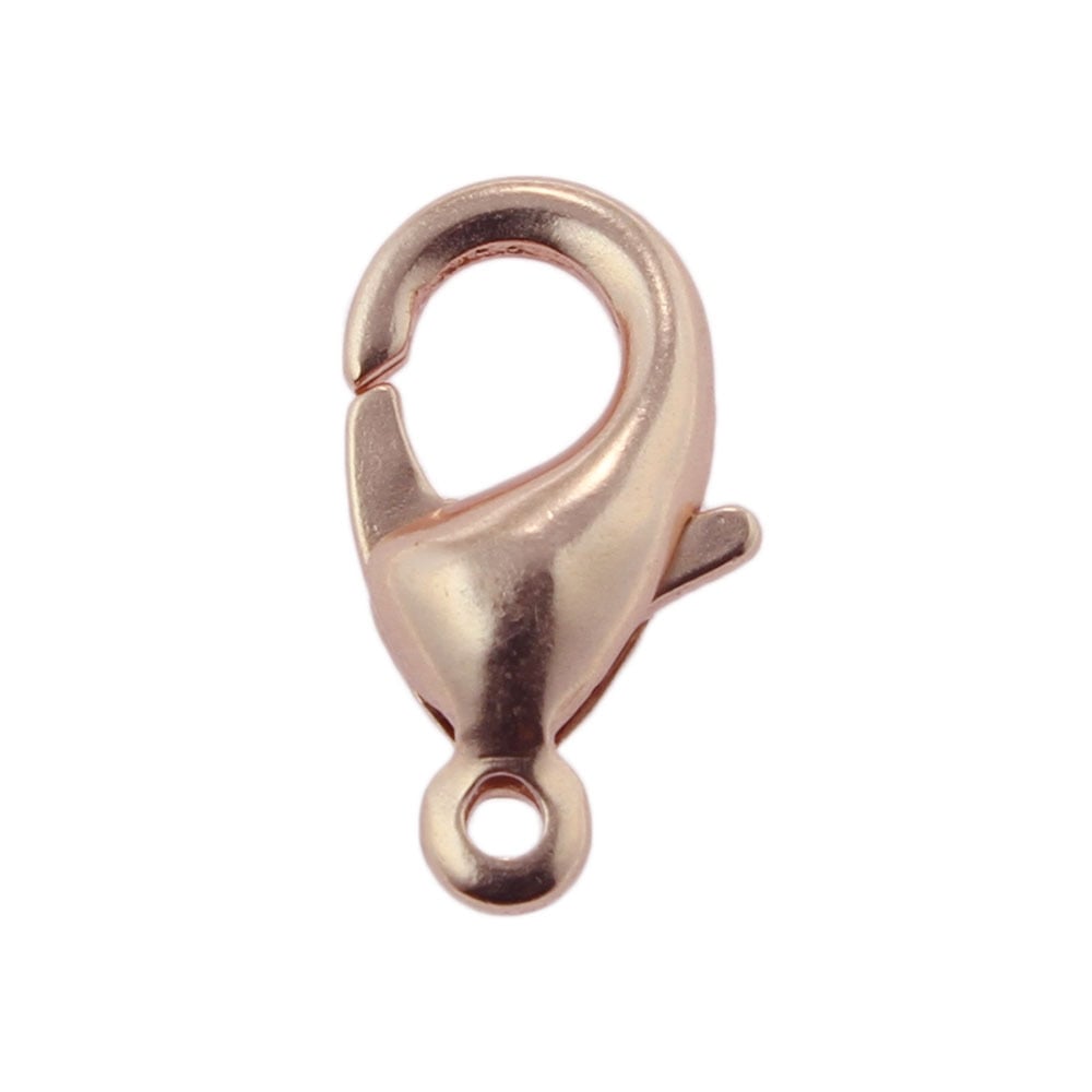 12mm Trigger/Lobster Clasp Catch, rose-gold-plated