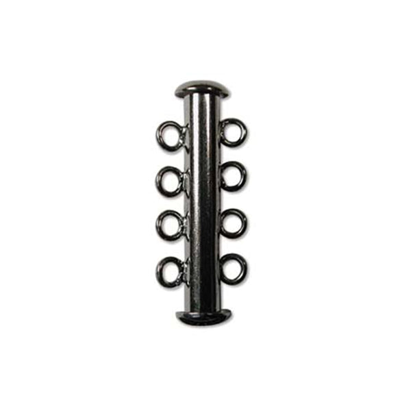 26mm Multi-Strand Clasp (4 Loops) - Black Plated - 1pc
