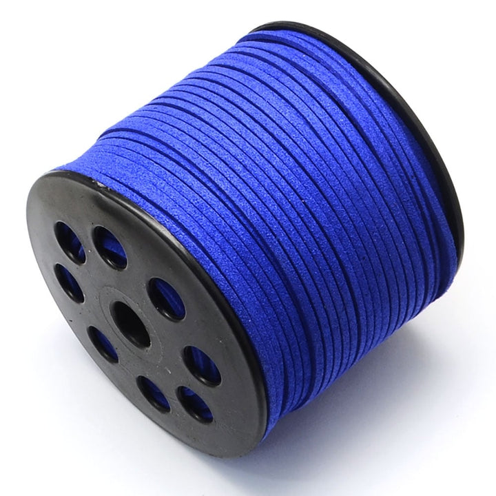 3mm Flat Faux Suede Cord, royal blue