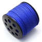 3mm Flat Faux Suede Cord, royal blue
