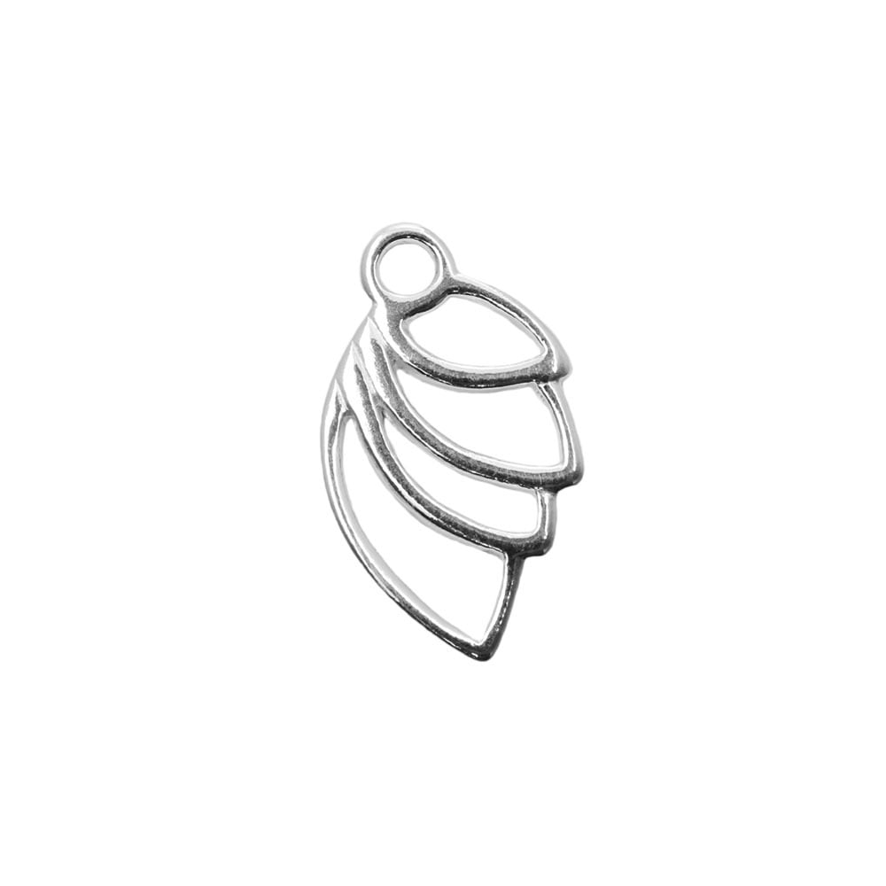 Sterling Silver 21x13mm Angel Wing Charm