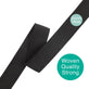 25mm (1 inch) Wide Flat Woven Elastic, black, additional photo