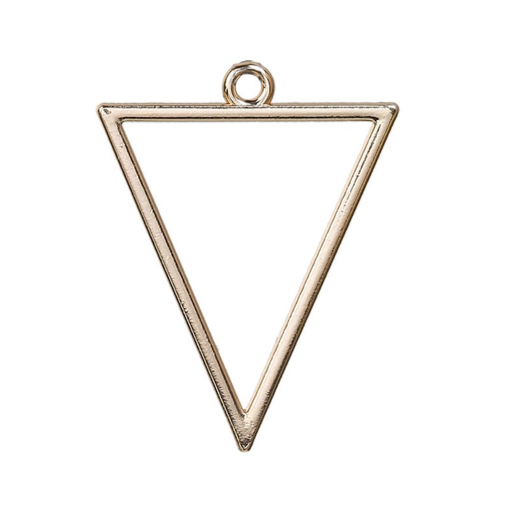 35x27mm Geometric Triangle Pendant, gold-plated