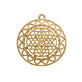 40mm Sri Yantra Meditation Pendant, gold-plated
