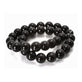Black Agate Semi Precious Stones 8mm