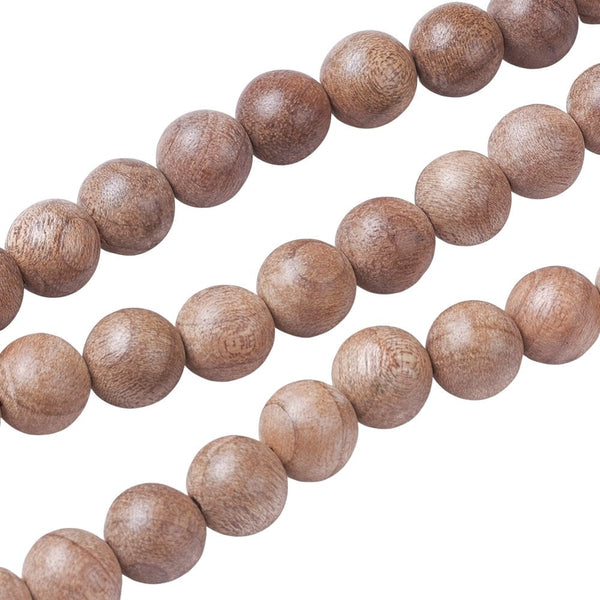 Natural Wood Beads Round 6mm, burlywood, additional photo